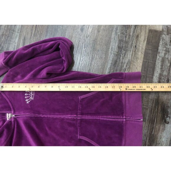 Vtg Juicy Couture Purple Zip Up Hoodie Size Small Purple - Picture 7 of 7